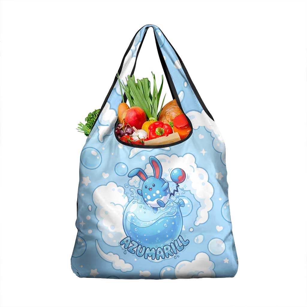 Azumarill Grocery Bag Dreamy Bubble Cloud Art