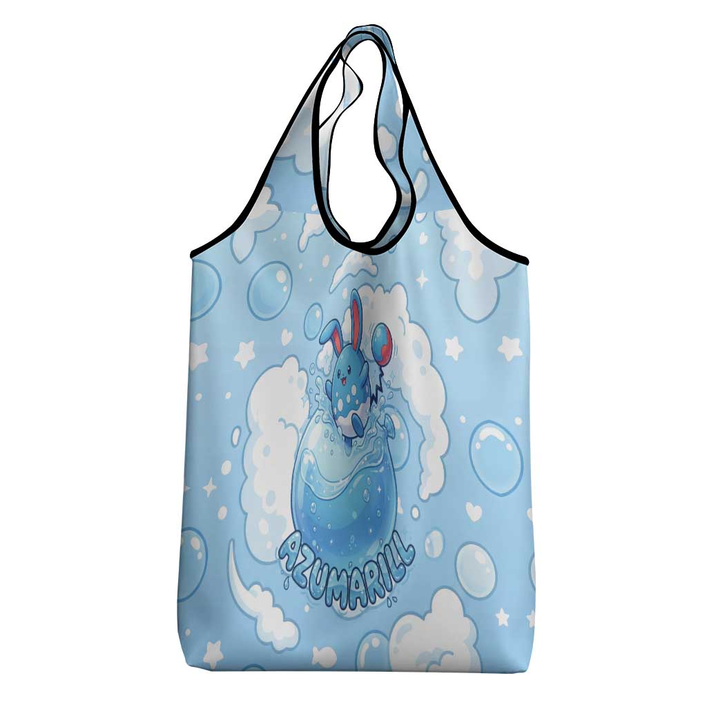 Azumarill Grocery Bag Dreamy Bubble Cloud Art