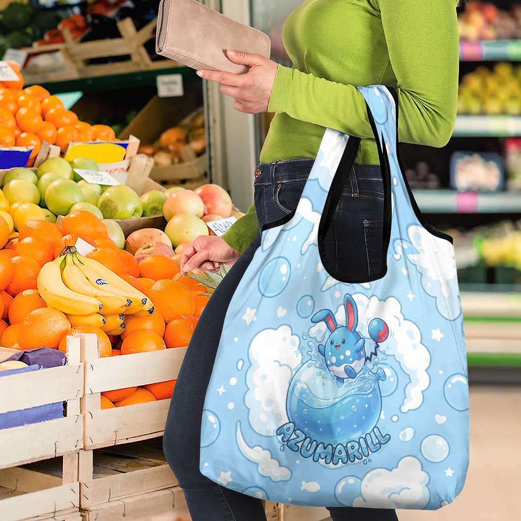 Azumarill Grocery Bag Dreamy Bubble Cloud Art