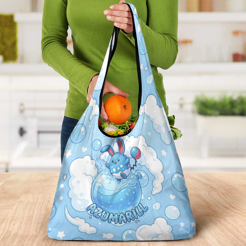 Azumarill Grocery Bag Dreamy Bubble Cloud Art