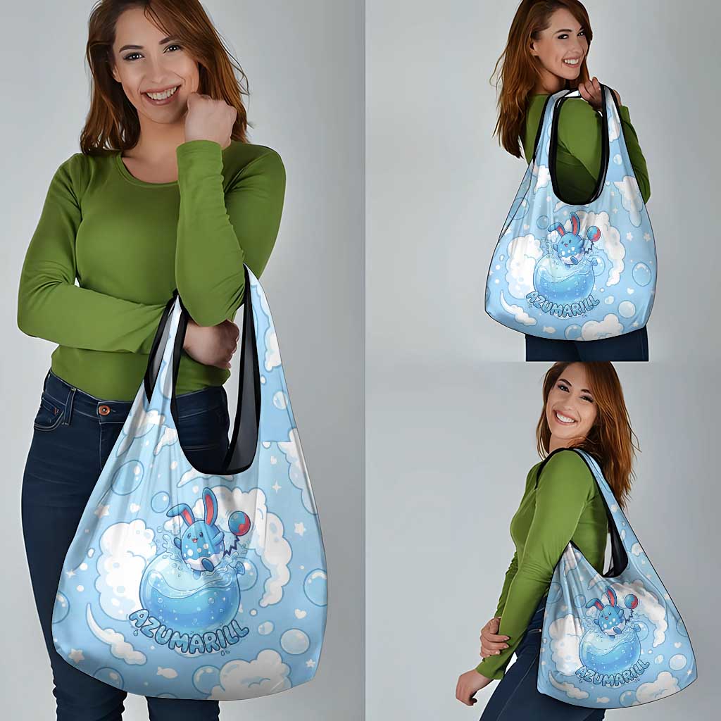 Azumarill Grocery Bag Dreamy Bubble Cloud Art