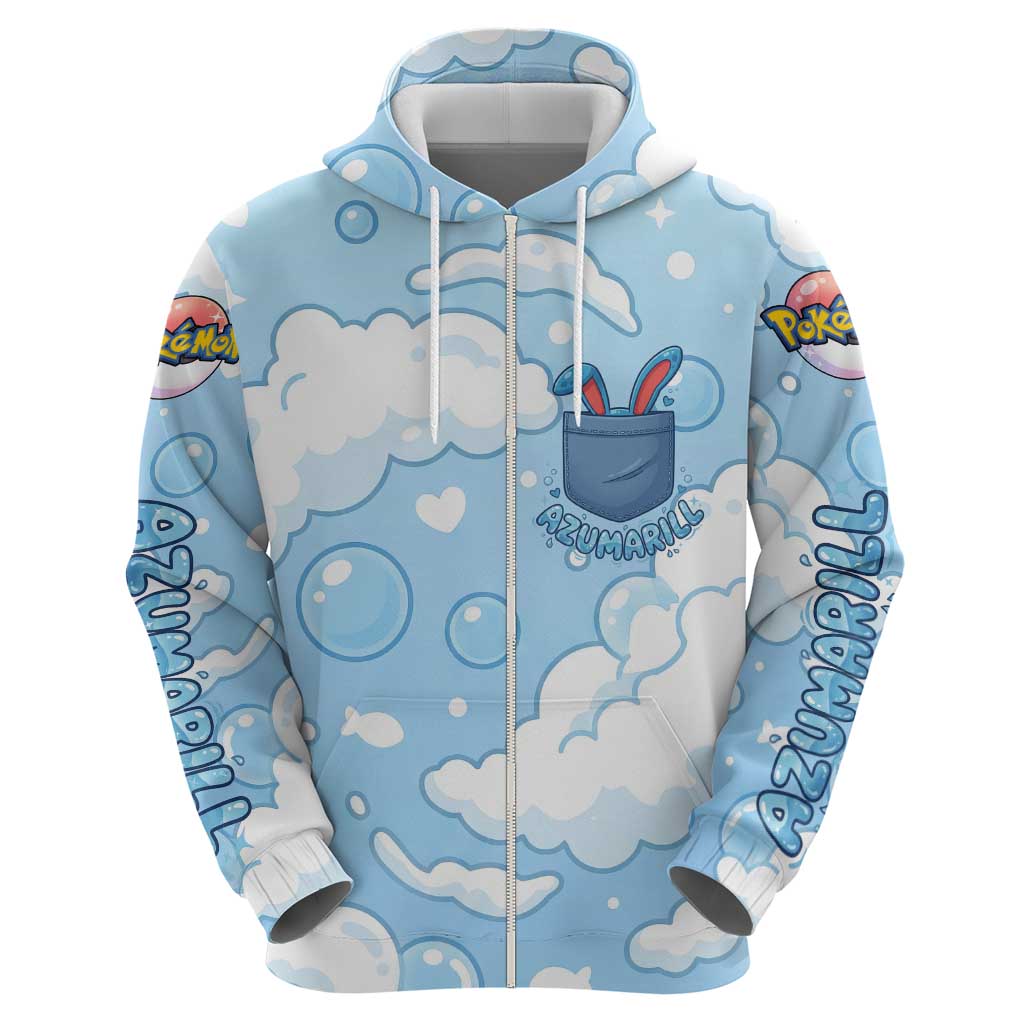 Azumarill Hoodie Dreamy Bubble Cloud Art