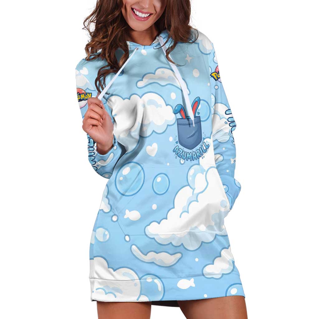 Azumarill Hoodie Dress Dreamy Bubble Cloud Art
