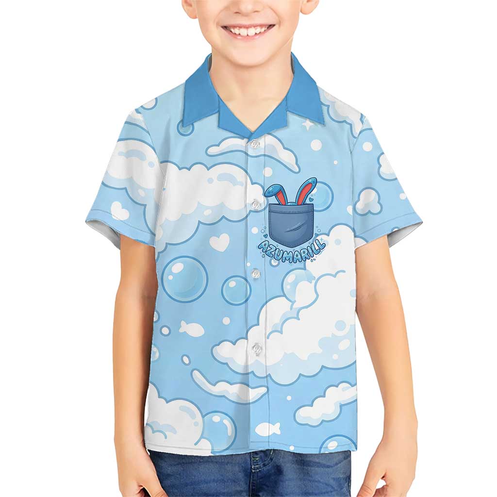 Azumarill Kid Hawaiian Shirt Dreamy Bubble Cloud Art