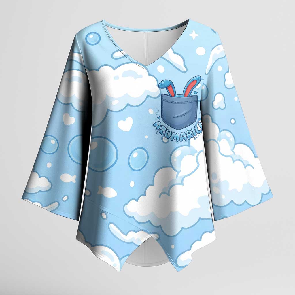Azumarill Kimono Sleeve Blouse Dreamy Bubble Cloud Art