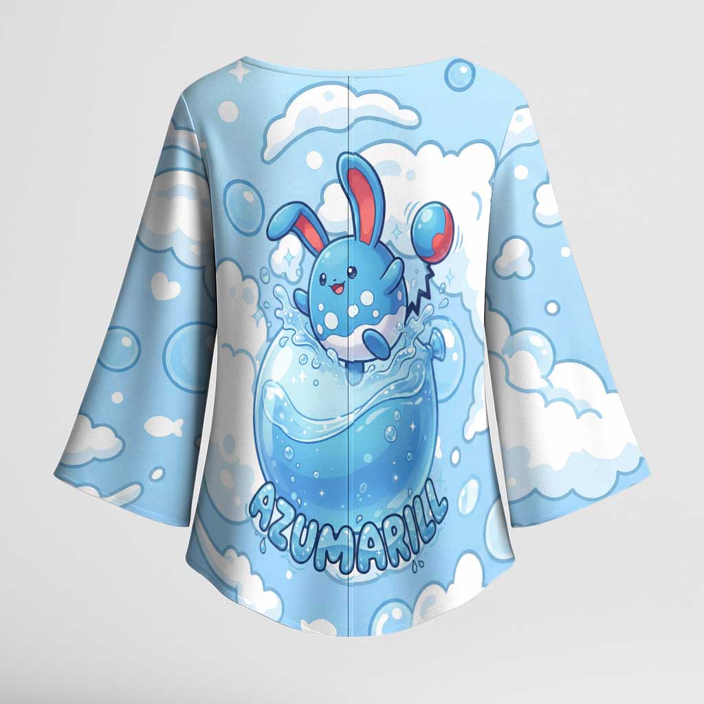 Azumarill Kimono Sleeve Blouse Dreamy Bubble Cloud Art