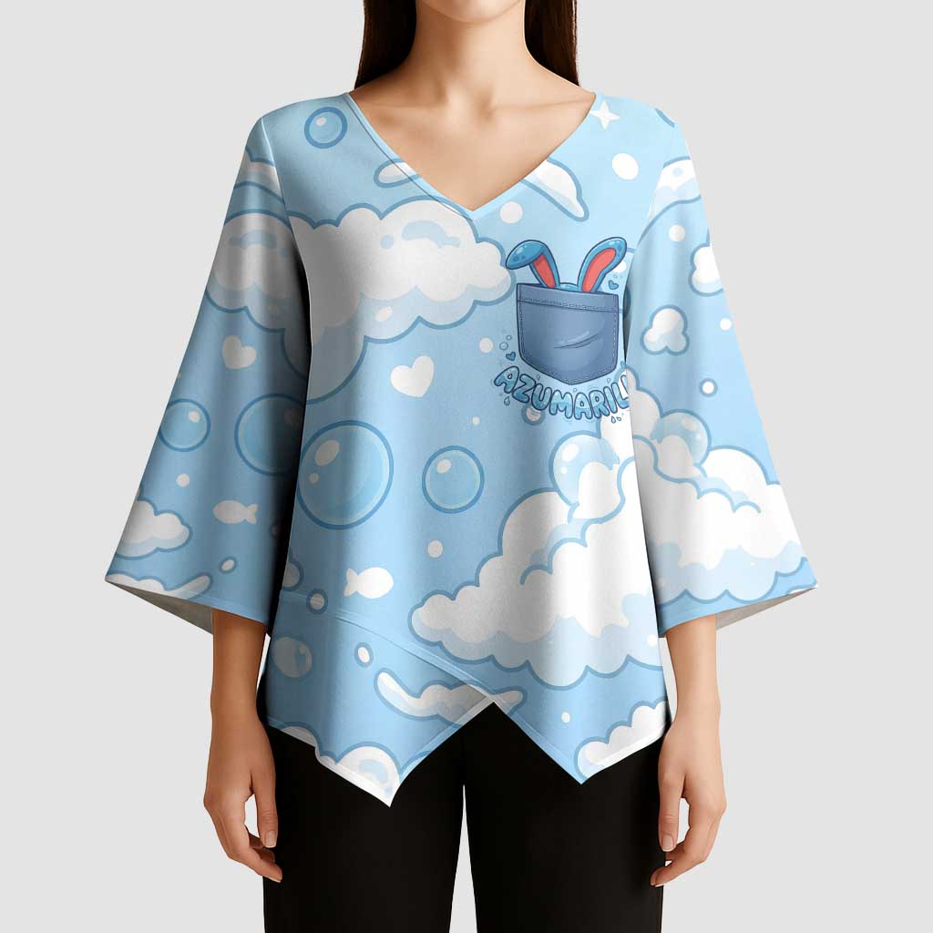 Azumarill Kimono Sleeve Blouse Dreamy Bubble Cloud Art