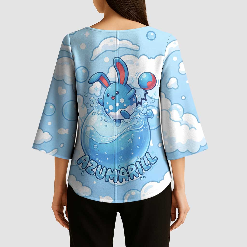 Azumarill Kimono Sleeve Blouse Dreamy Bubble Cloud Art