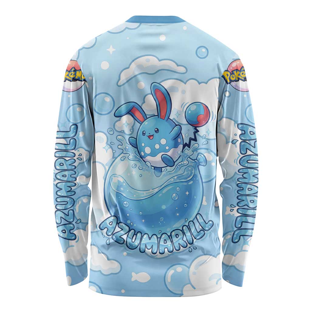 Azumarill Long Sleeve Shirt Dreamy Bubble Cloud Art