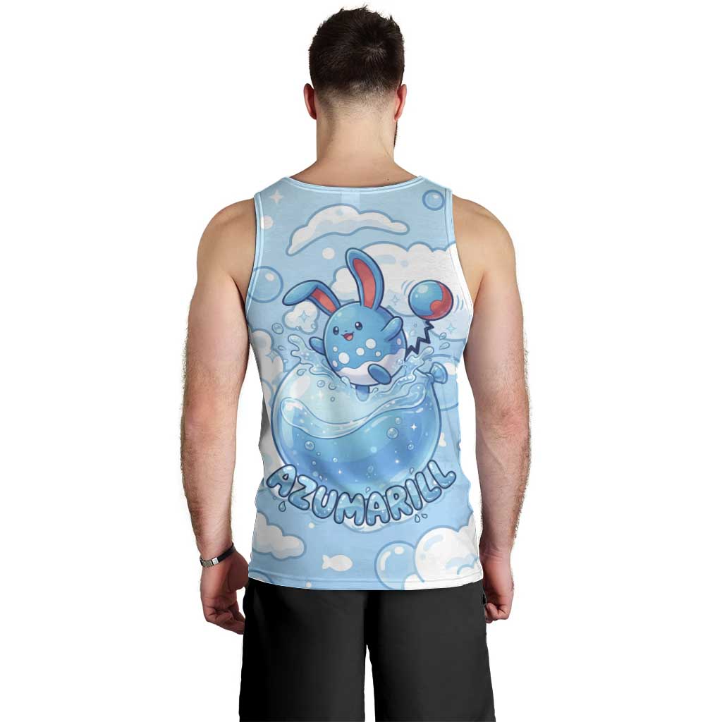 Azumarill Men Tank Top Dreamy Bubble Cloud Art