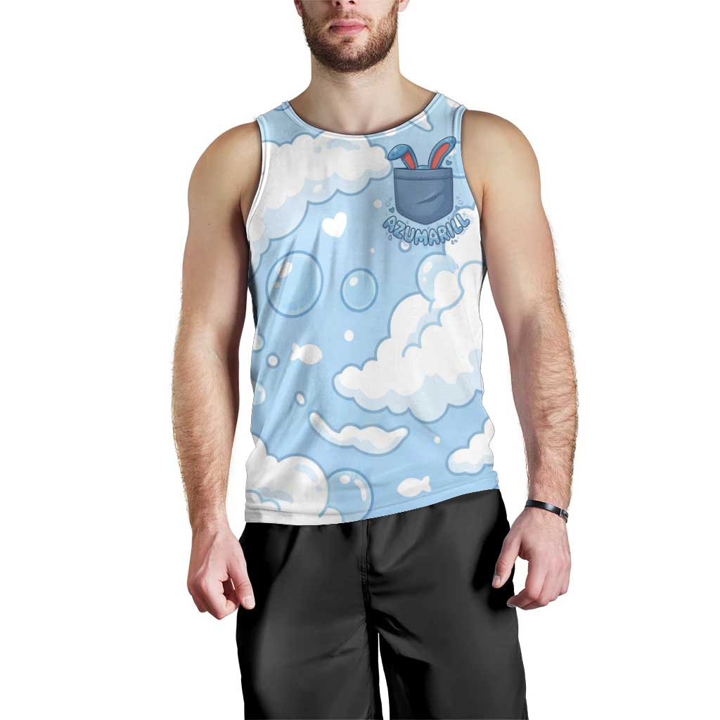 Azumarill Men Tank Top Dreamy Bubble Cloud Art