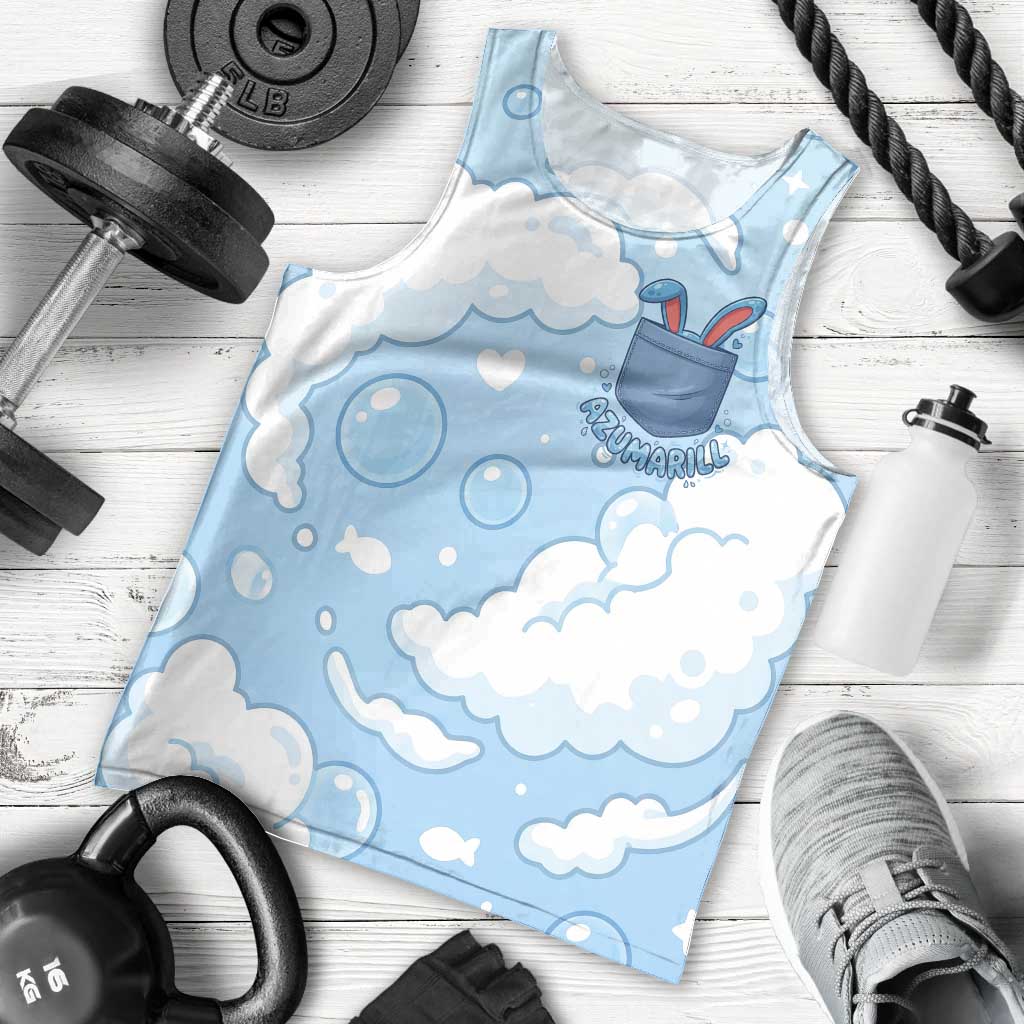 Azumarill Men Tank Top Dreamy Bubble Cloud Art