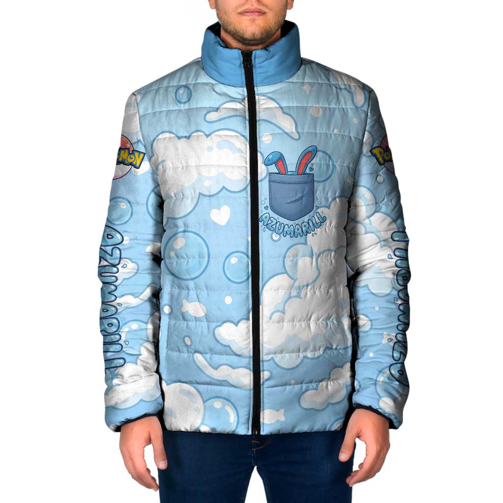 Azumarill Padded Jacket Dreamy Bubble Cloud Art