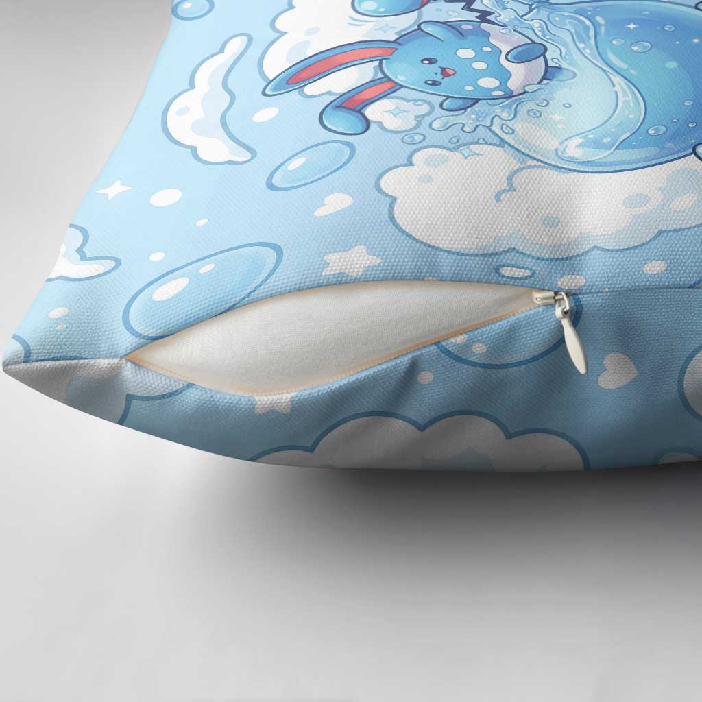 Azumarill Pillow Cover Dreamy Bubble Cloud Art