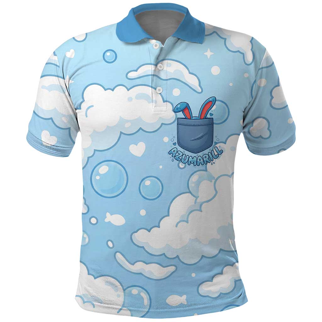 Azumarill Polo Shirt Dreamy Bubble Cloud Art