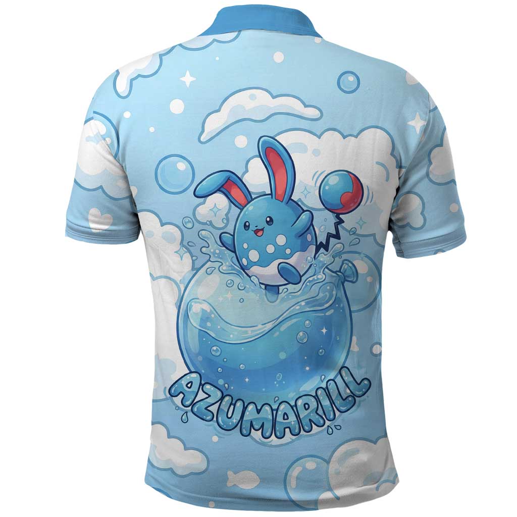 Azumarill Polo Shirt Dreamy Bubble Cloud Art