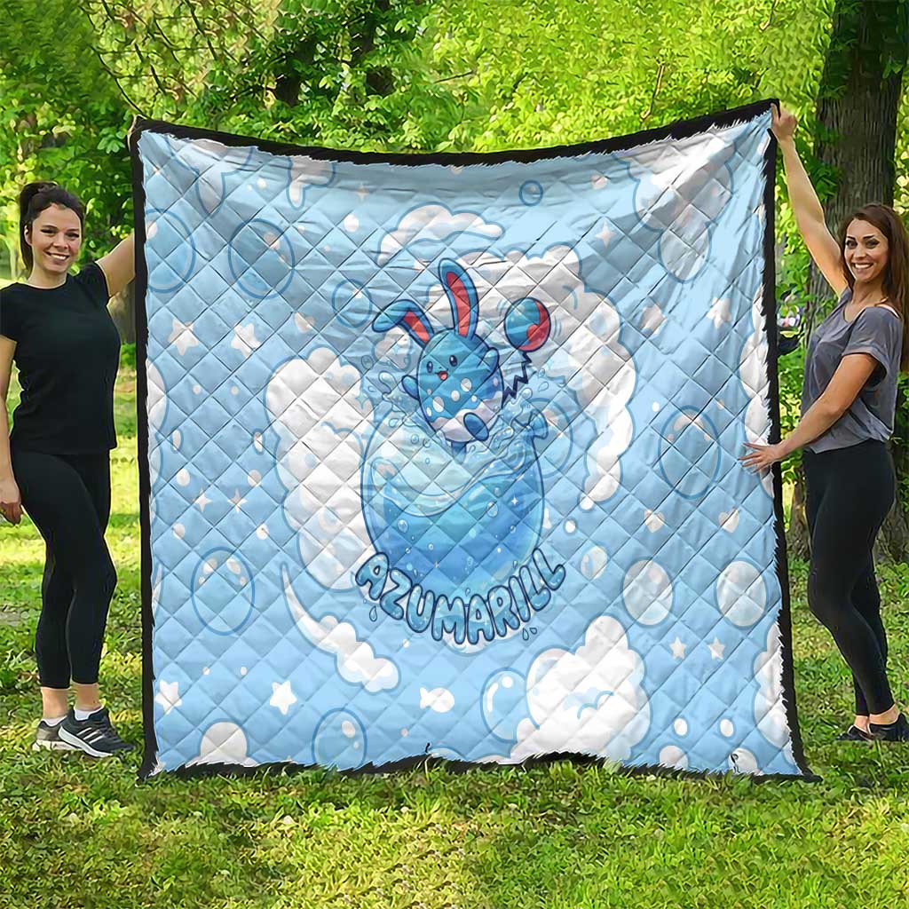 Azumarill Quilt Dreamy Bubble Cloud Art