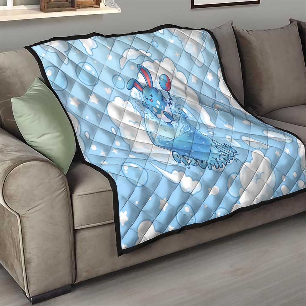 Azumarill Quilt Dreamy Bubble Cloud Art