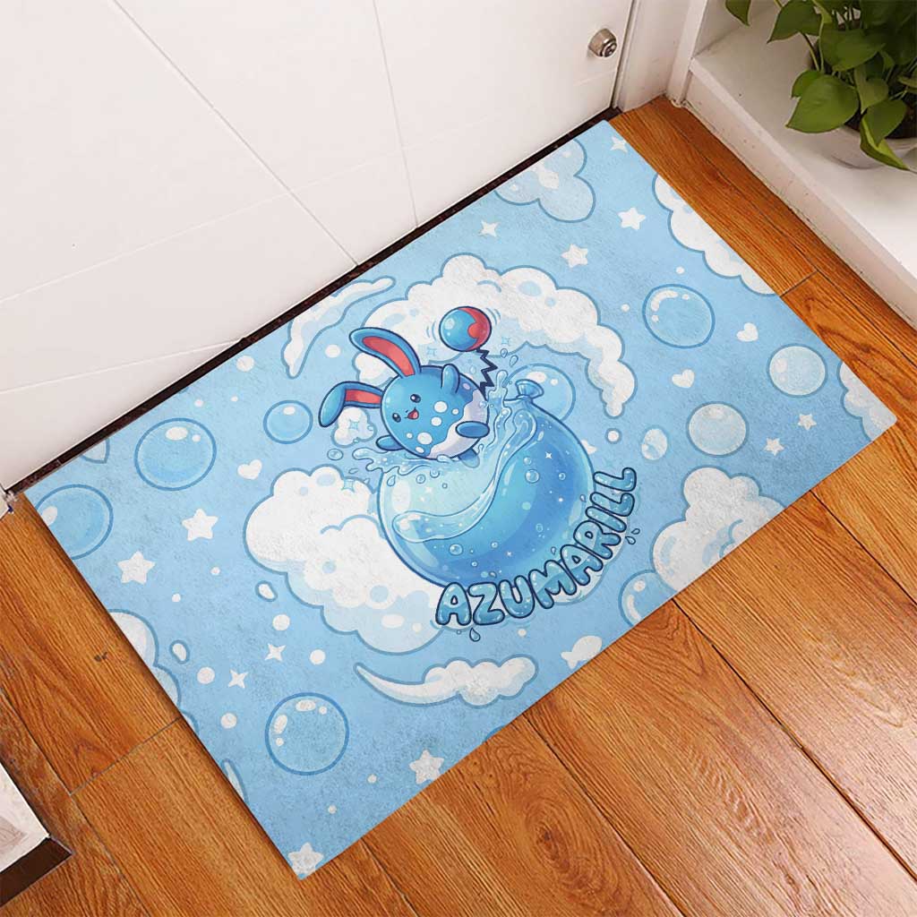 Azumarill Rubber Doormat Dreamy Bubble Cloud Art