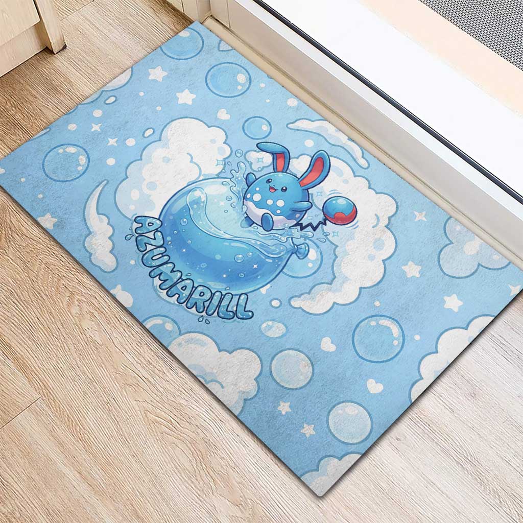 Azumarill Rubber Doormat Dreamy Bubble Cloud Art
