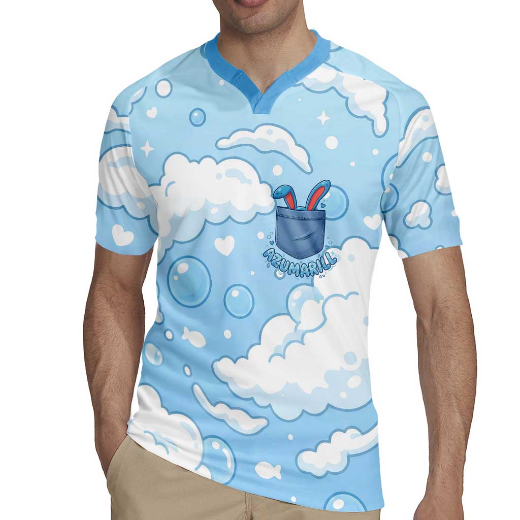 Azumarill Rugby Jersey Dreamy Bubble Cloud Art