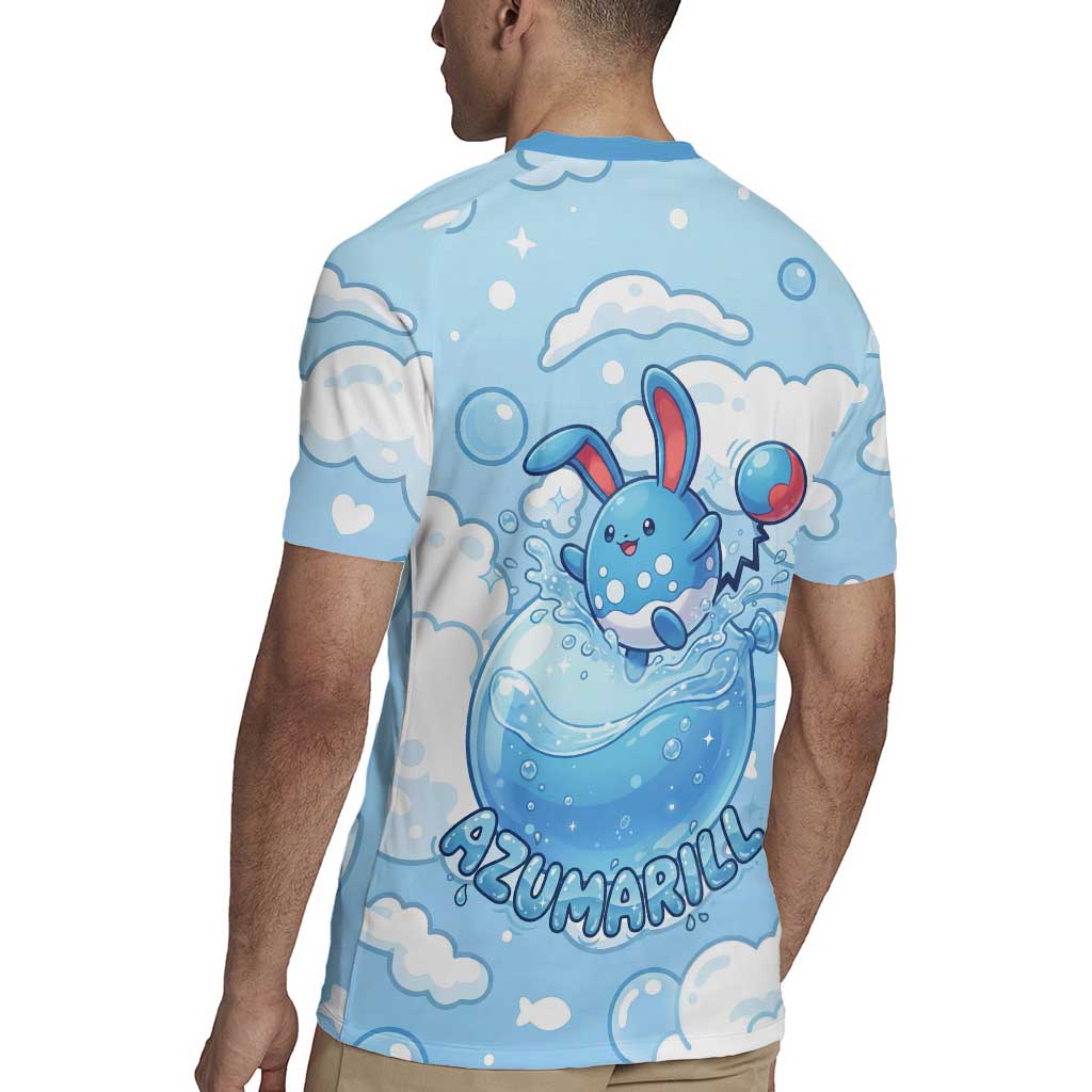 Azumarill Rugby Jersey Dreamy Bubble Cloud Art