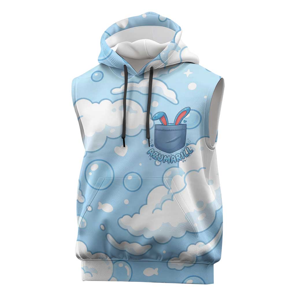 Azumarill Sleeveless Hoodie Dreamy Bubble Cloud Art