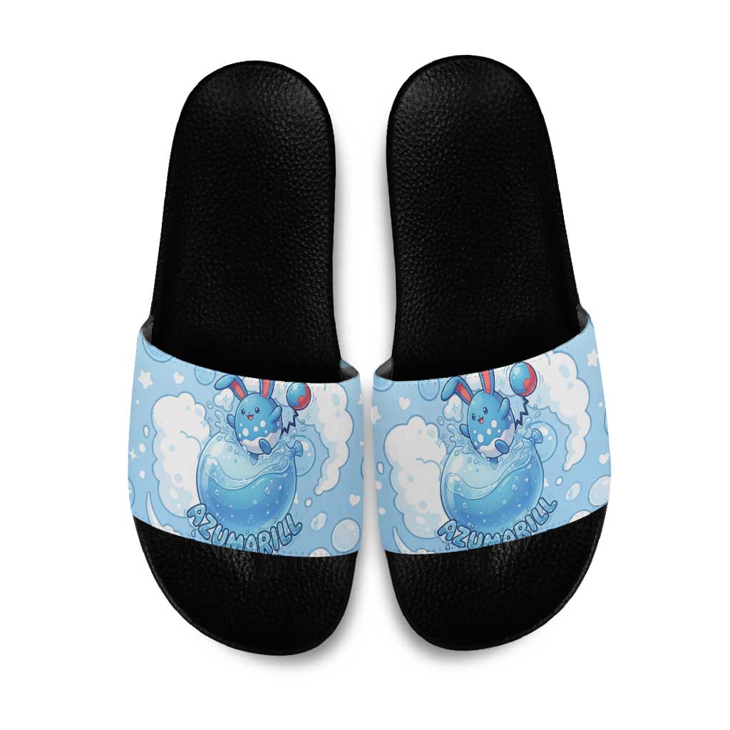 Azumarill Slide Sandals Dreamy Bubble Cloud Art