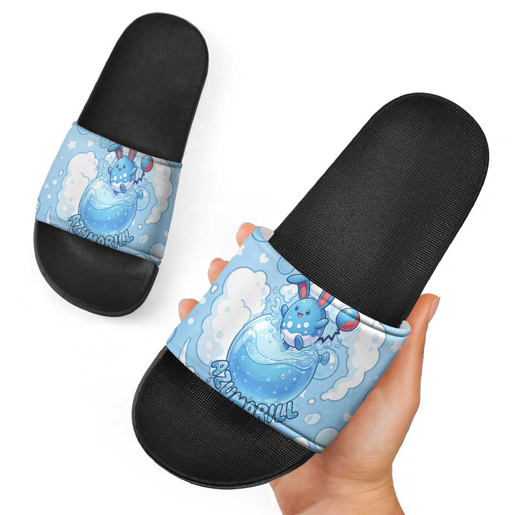 Azumarill Slide Sandals Dreamy Bubble Cloud Art