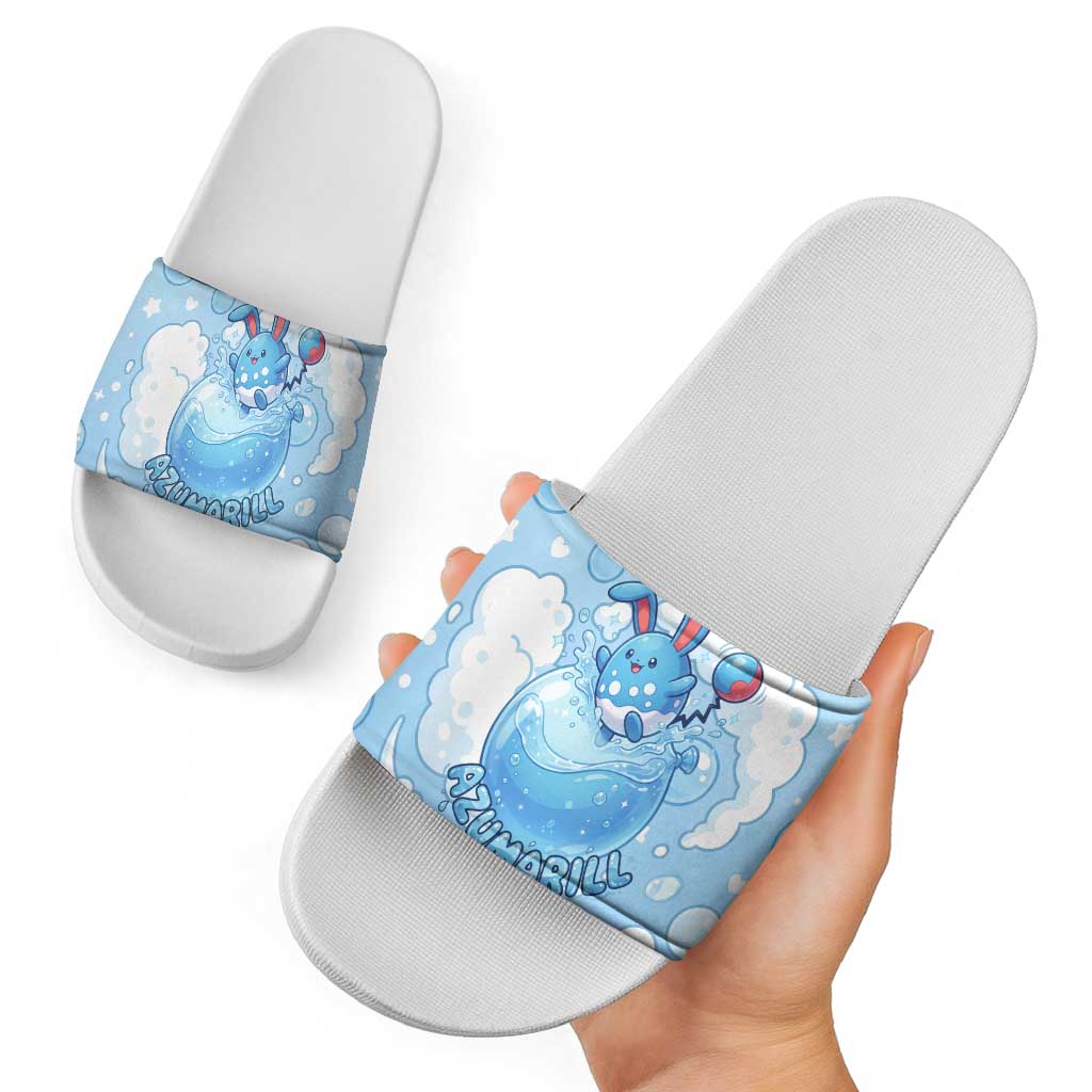 Azumarill Slide Sandals Dreamy Bubble Cloud Art