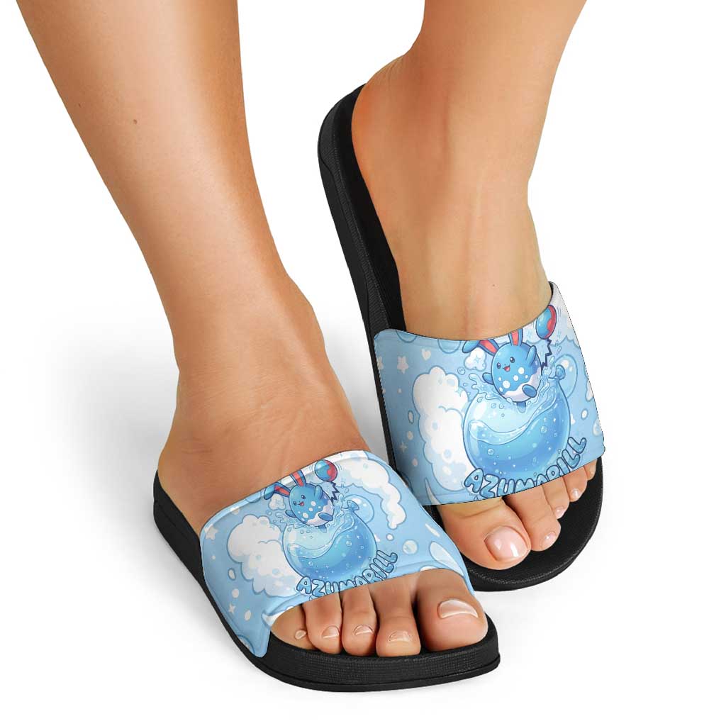 Azumarill Slide Sandals Dreamy Bubble Cloud Art