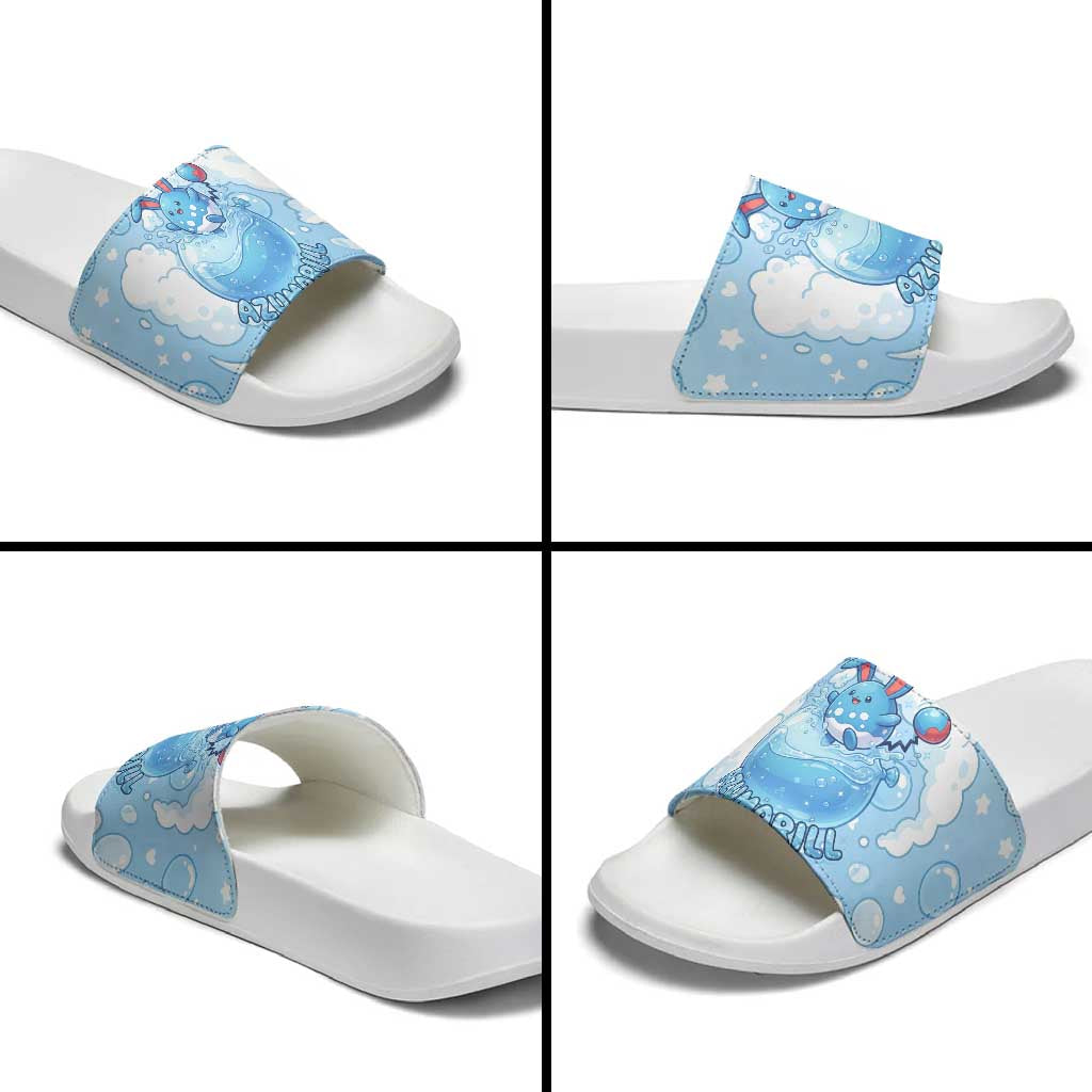 Azumarill Slide Sandals Dreamy Bubble Cloud Art