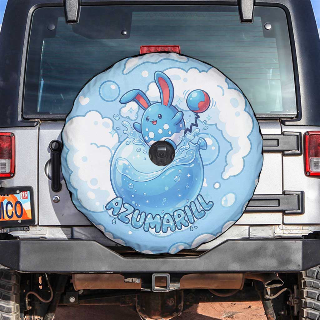 Azumarill Spare Tire Cover Dreamy Bubble Cloud Art