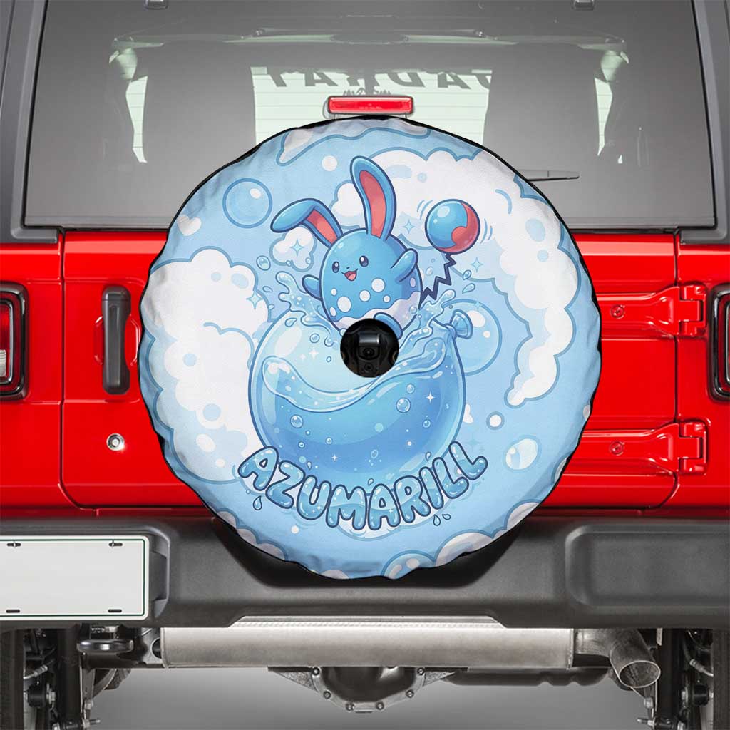 Azumarill Spare Tire Cover Dreamy Bubble Cloud Art