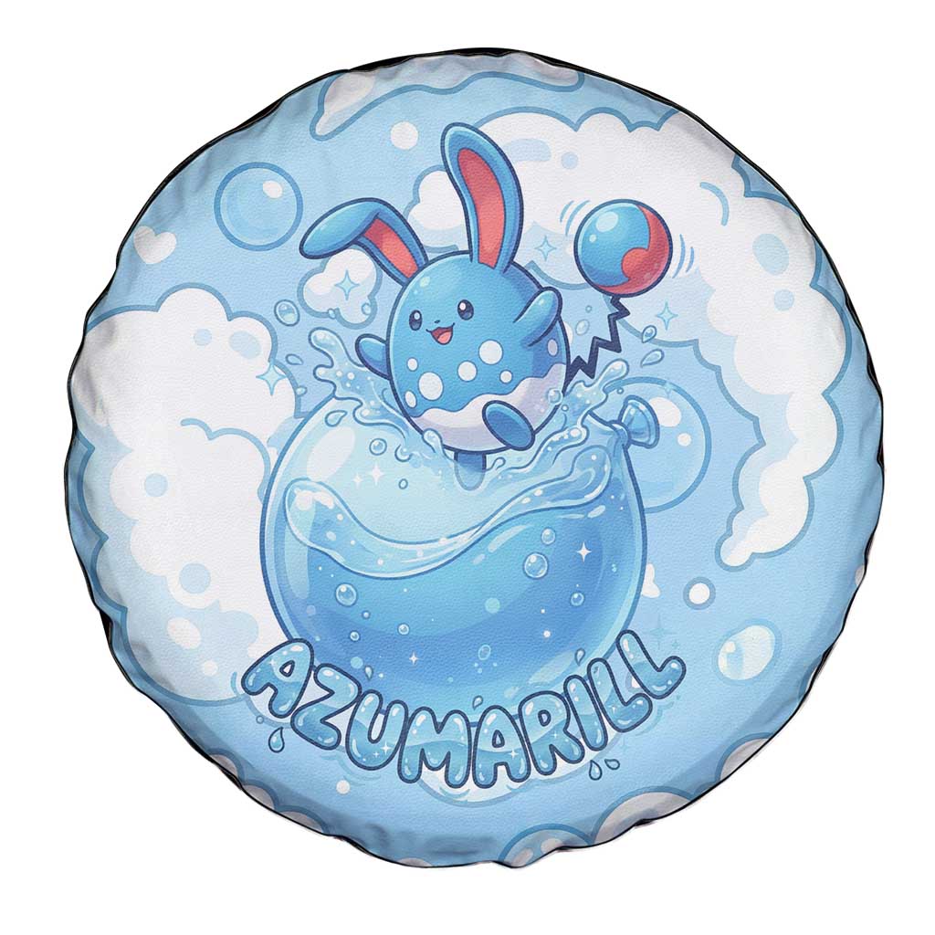 Azumarill Spare Tire Cover Dreamy Bubble Cloud Art