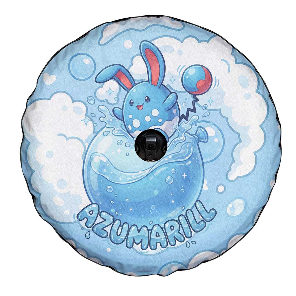 Azumarill Spare Tire Cover Dreamy Bubble Cloud Art
