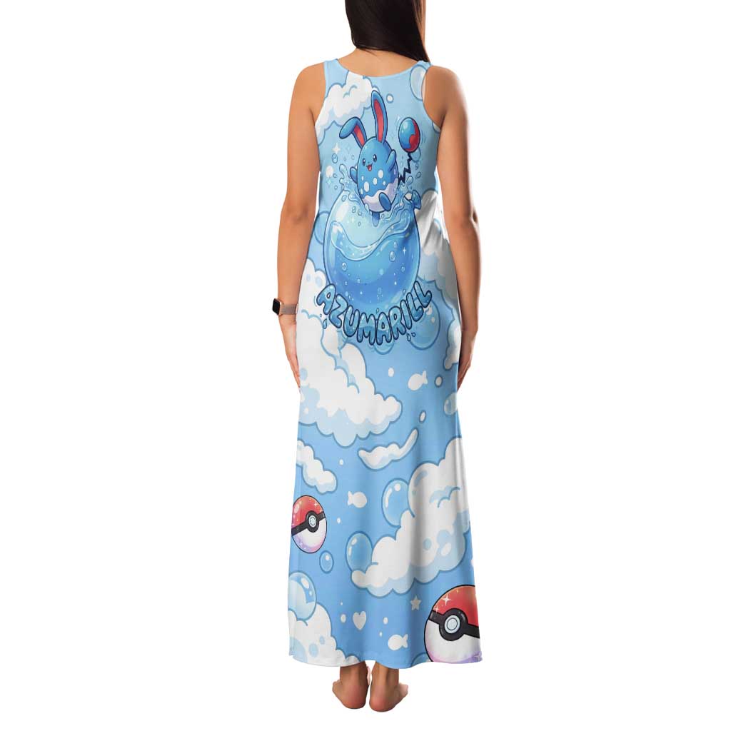 Azumarill Tank Maxi Dress Dreamy Bubble Cloud Art