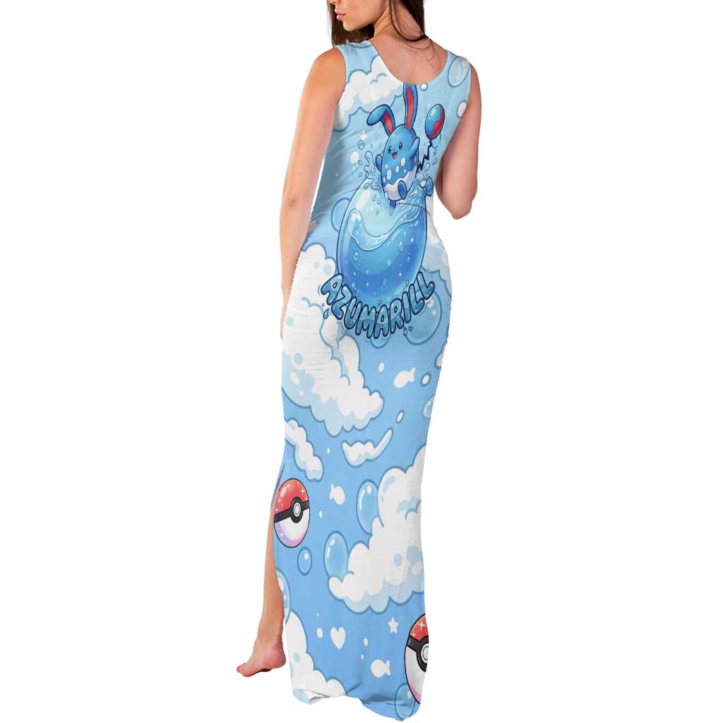 Azumarill Tank Maxi Dress Dreamy Bubble Cloud Art