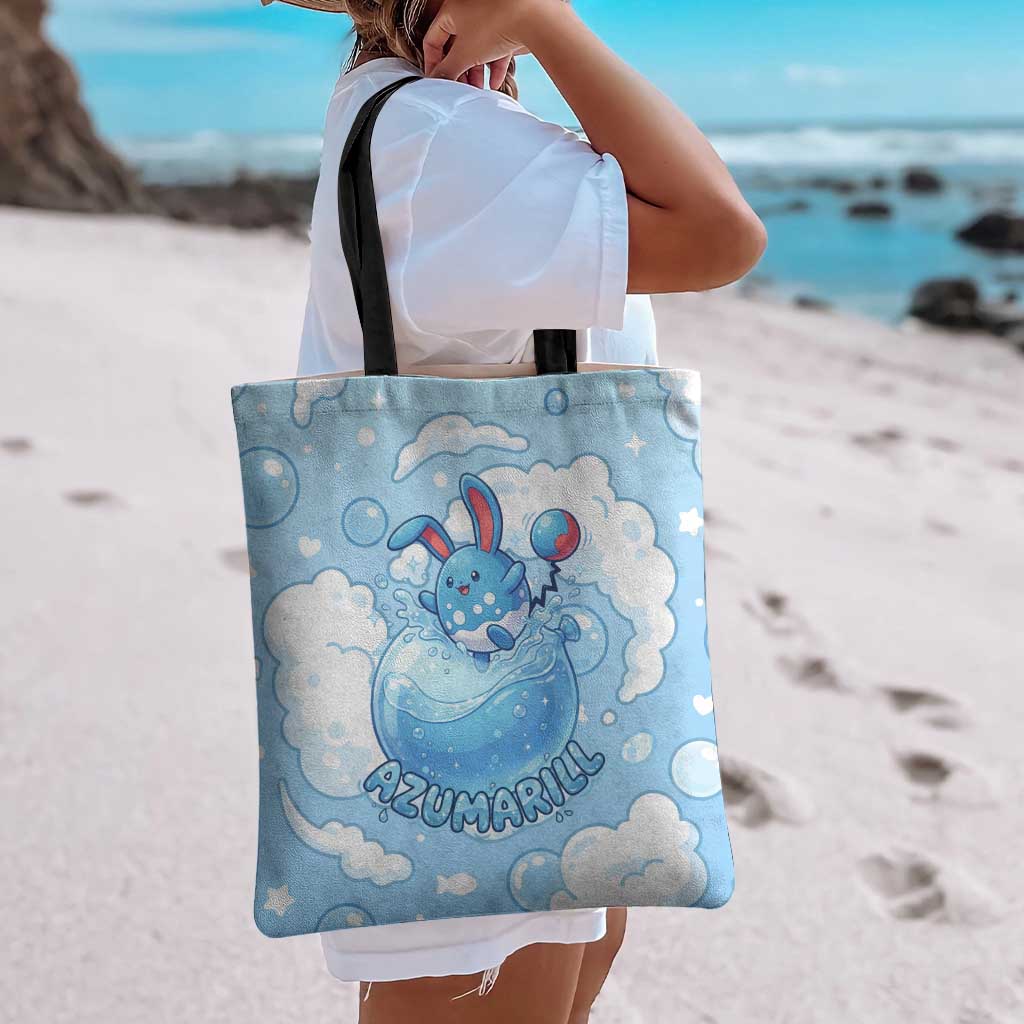 Azumarill Tote Bag Dreamy Bubble Cloud Art