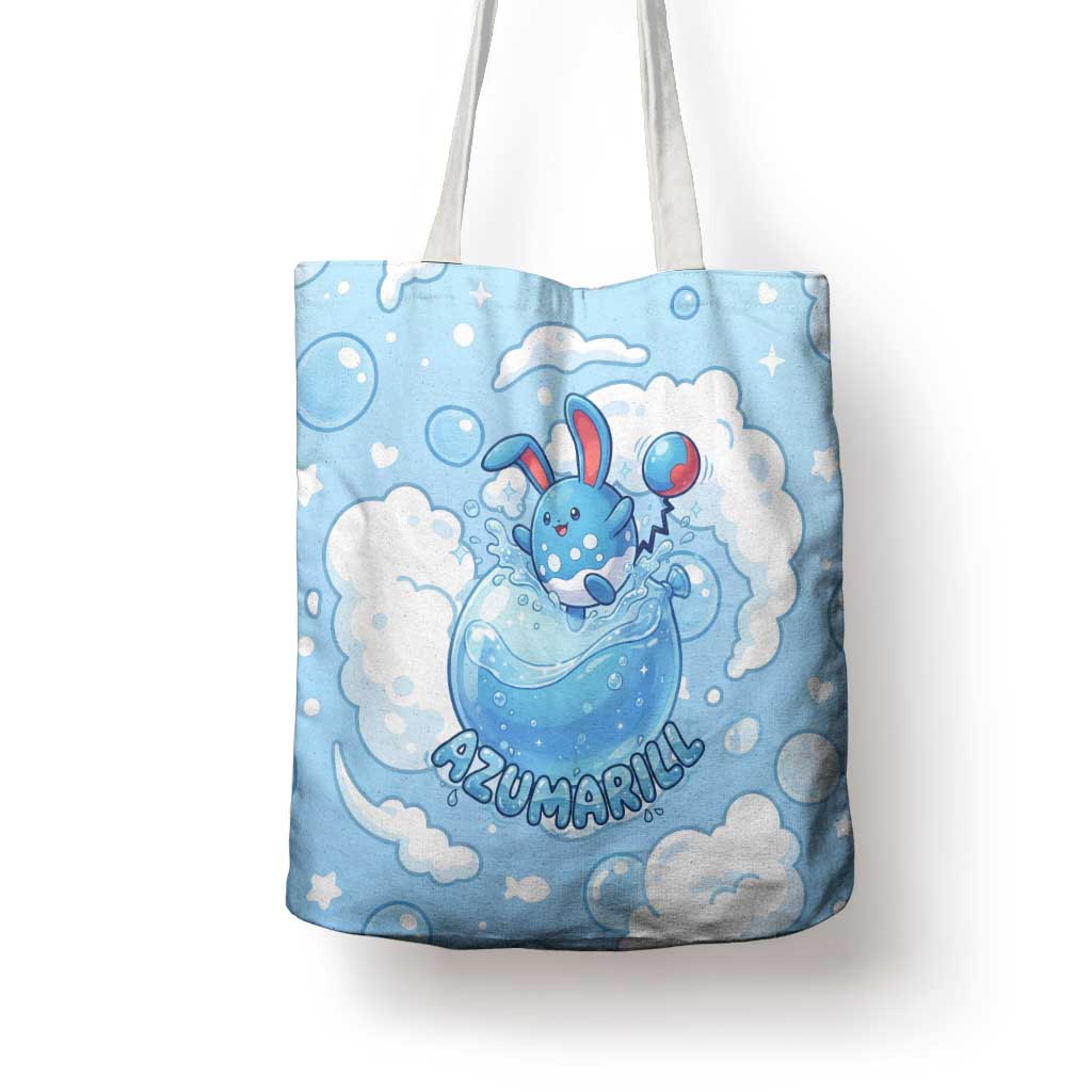 Azumarill Tote Bag Dreamy Bubble Cloud Art