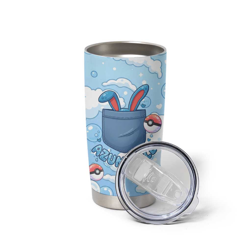 Azumarill Tumbler Cup Dreamy Bubble Cloud Art