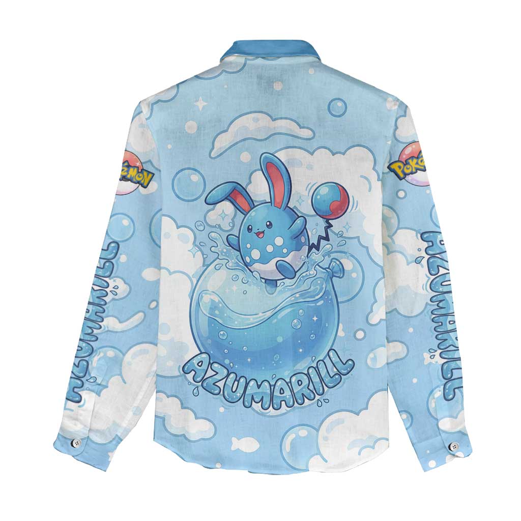 Azumarill Women Casual Shirt Dreamy Bubble Cloud Art