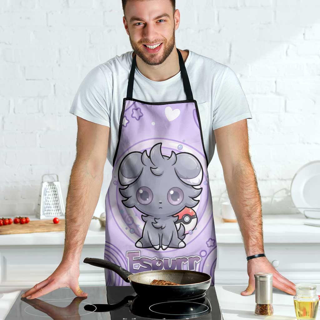 Espurr Apron Hypnotic Pastel Psychic Swirl Art