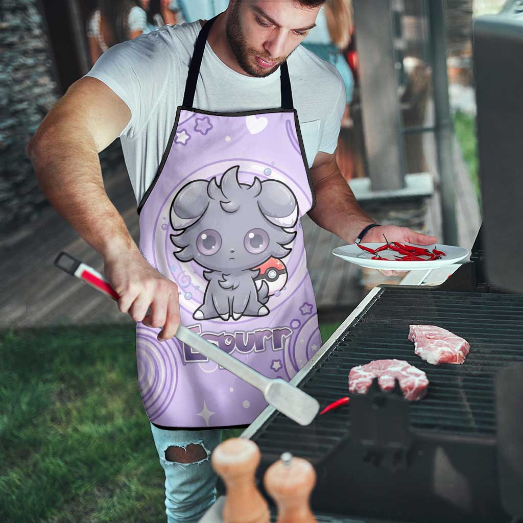 Espurr Apron Hypnotic Pastel Psychic Swirl Art