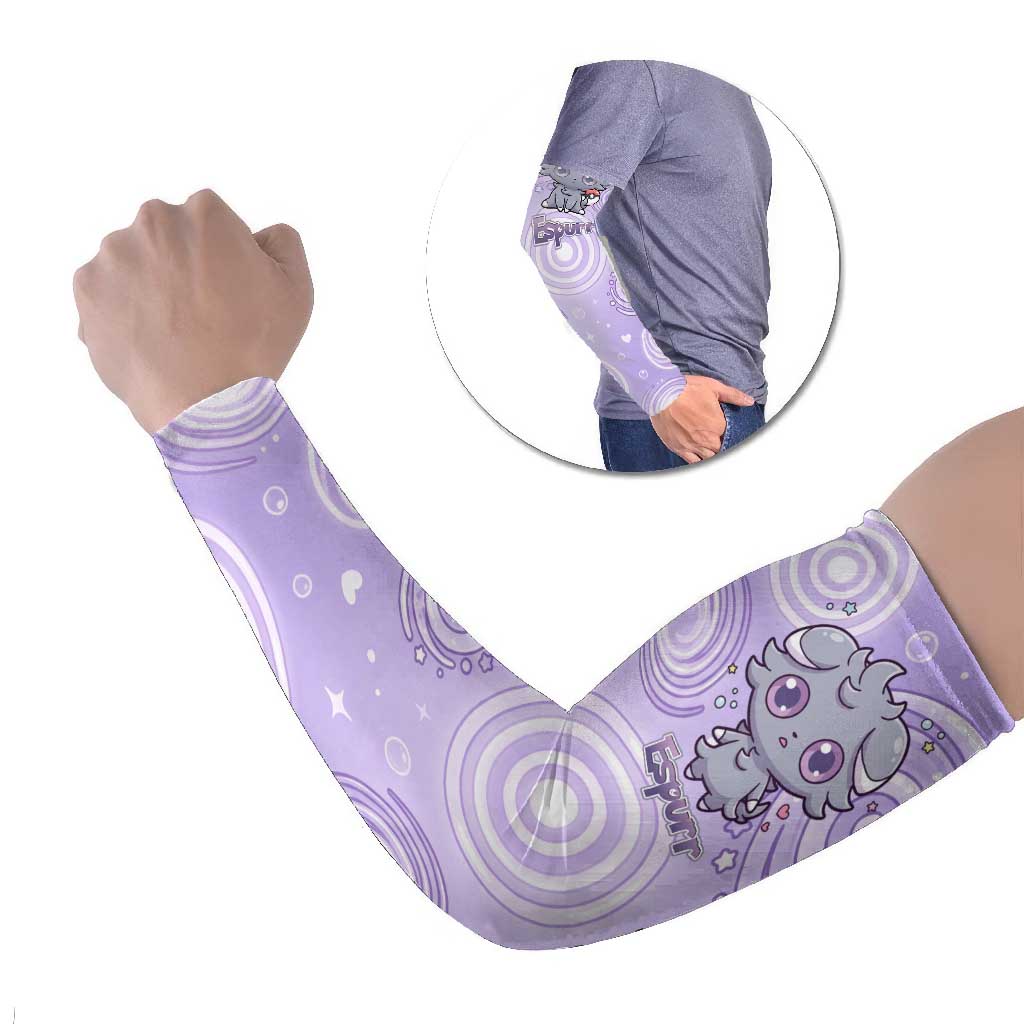 Espurr Arm Sleeves Hypnotic Pastel Psychic Swirl Art