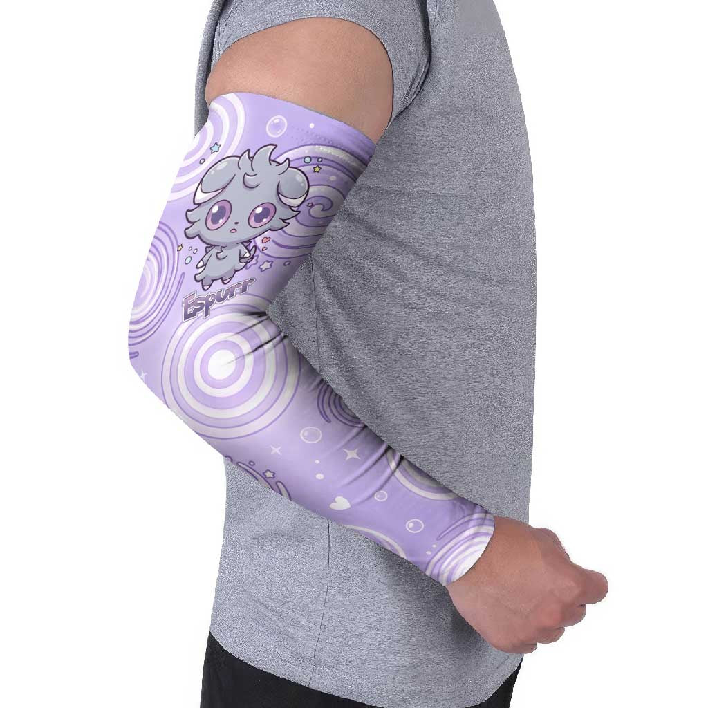 Espurr Arm Sleeves Hypnotic Pastel Psychic Swirl Art