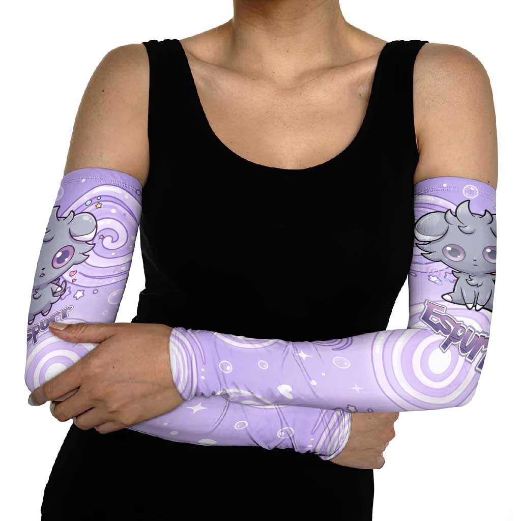 Espurr Arm Sleeves Hypnotic Pastel Psychic Swirl Art
