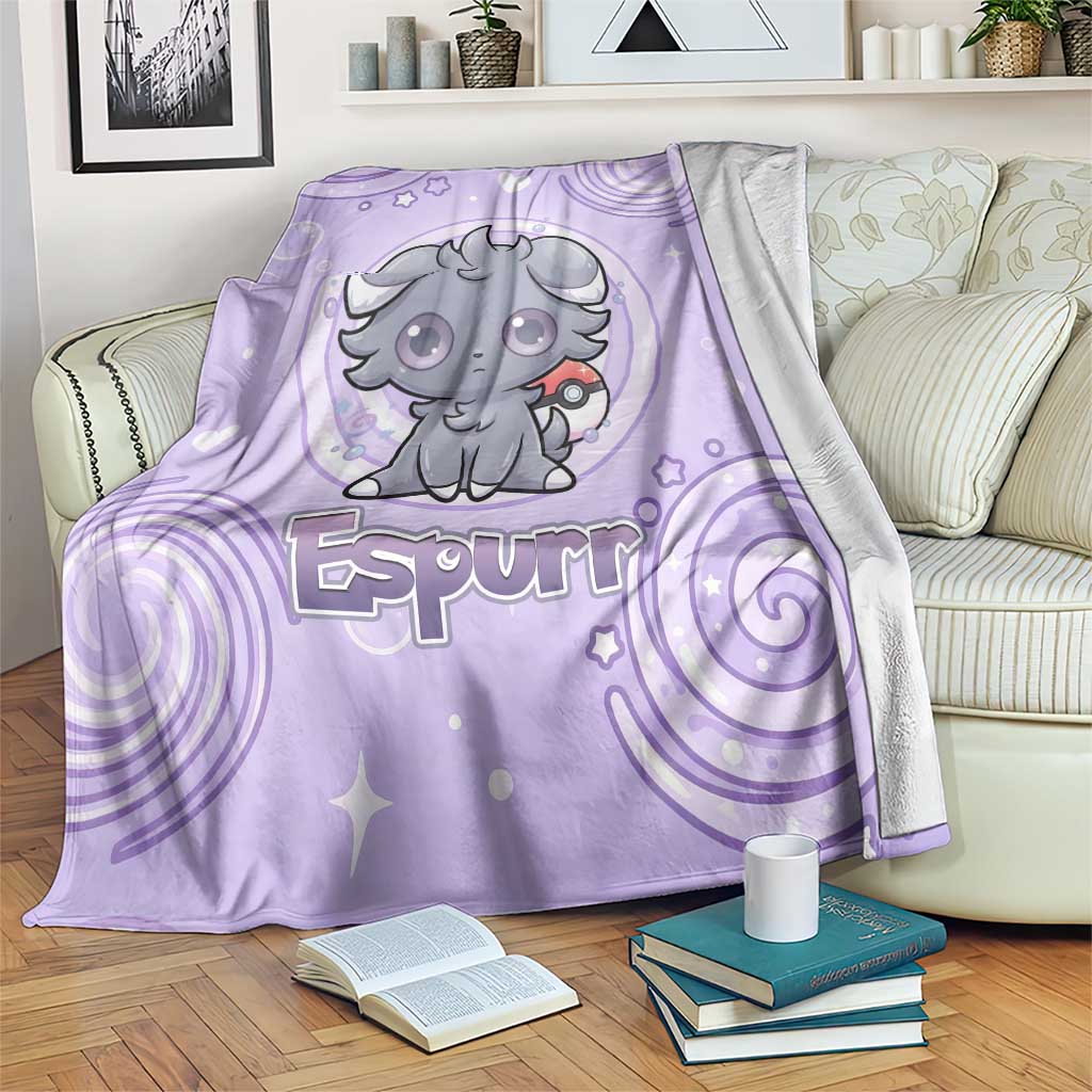 Espurr Blanket Hypnotic Pastel Psychic Swirl Art