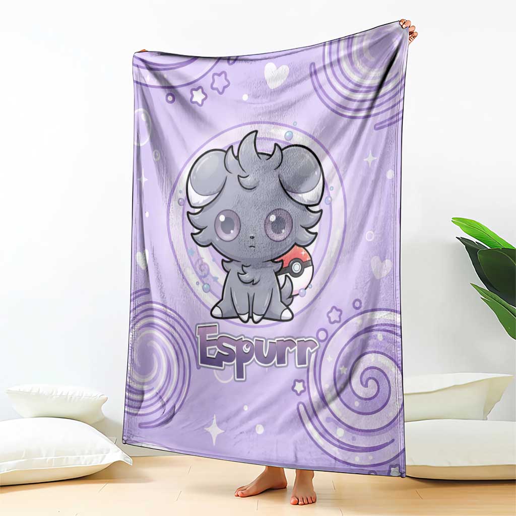 Espurr Blanket Hypnotic Pastel Psychic Swirl Art