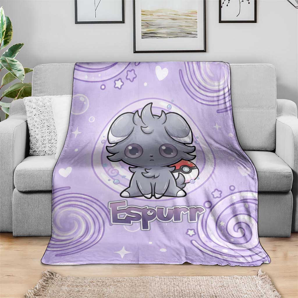 Espurr Blanket Hypnotic Pastel Psychic Swirl Art